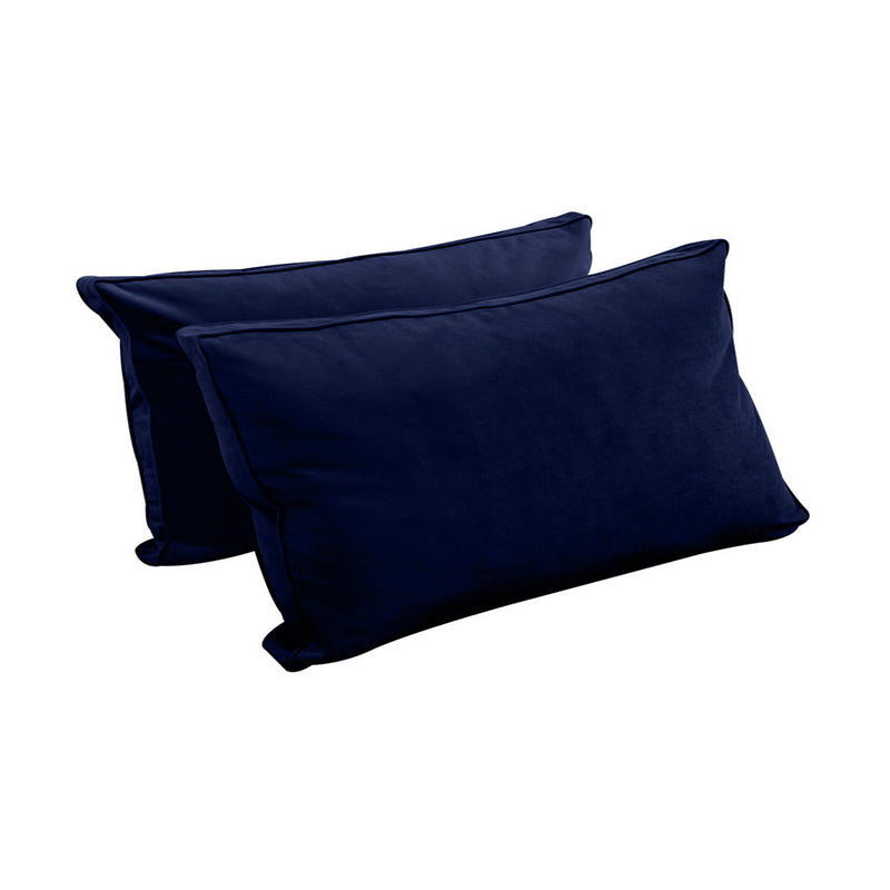 STYLE V2 Twin Velvet Pipe Trim Indoor Daybed Mattress Pillow |COVER ONLY| AD373