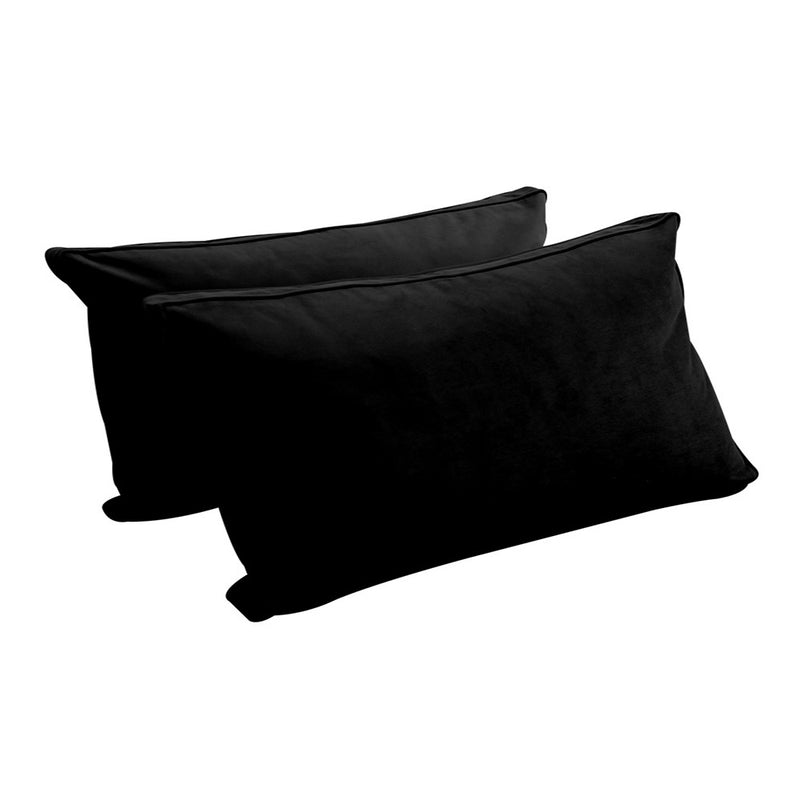 STYLE V2 Twin Velvet Pipe Trim Indoor Daybed Mattress Pillow |COVER ONLY| AD374
