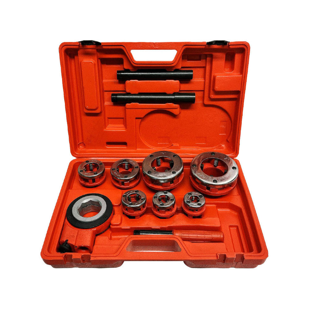 Rachet Pipe BSPT Ratchet Pipe Threader Kit With 7 Dies - 3/8
