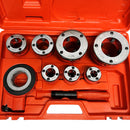 7 Stock Dies Pipe Threader Set 3/8" 1/2" 3/4" 1" 1-1/4" 1-1/2" 2" Dies Ratchet