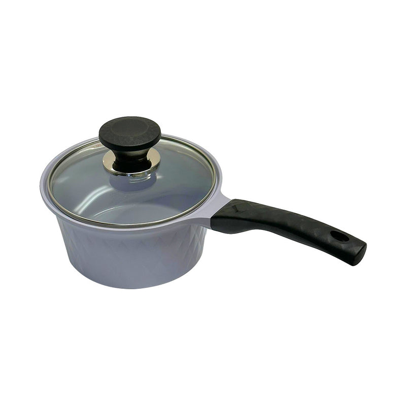7'' Ceramic Sauce Pan 2.1QT Nonstick Ceramic Interior Exterior Cooking Pot