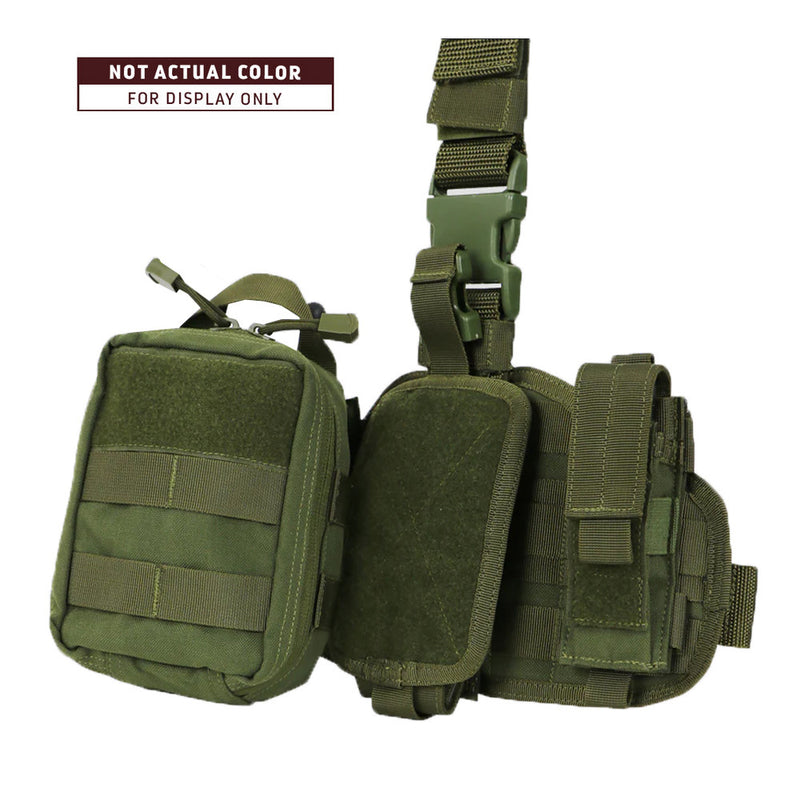Condor Tactical Modular EMT Medic Emergency Belt Mounted Drop Leg Rig Coyote