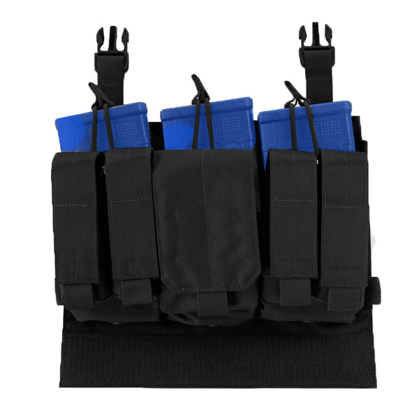 Condor VAS Recon Mag Panel Plate Carrier System Recon 7.62 Kangaroo Mag Pouch Black