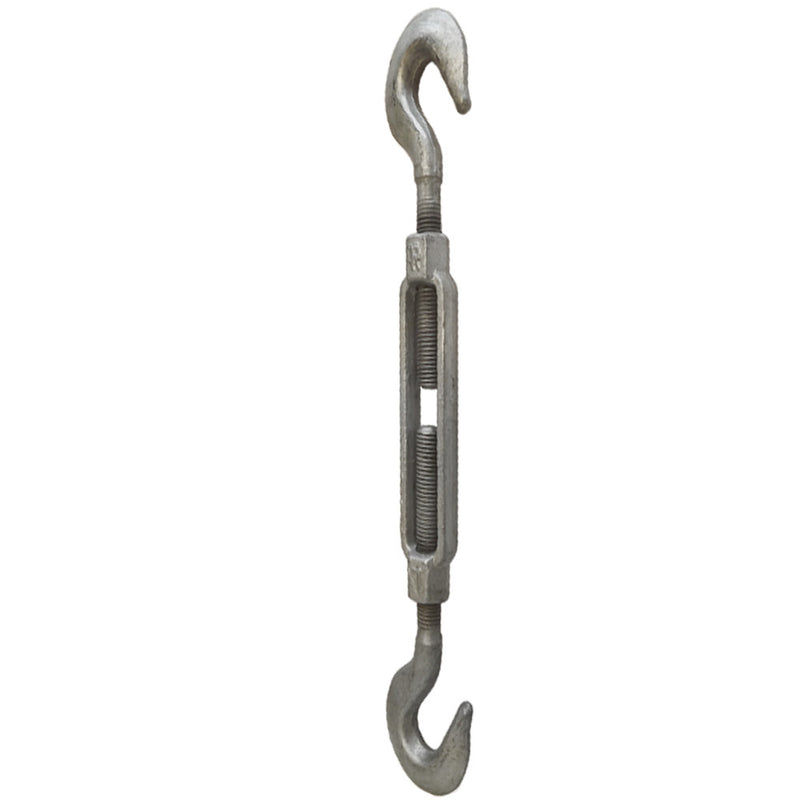 1/2" x 12" Turnbuckle HOOK HOOK Pulley Galvanized Drop Forge 1/2 x 12 Turnbuckle