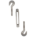 1/2" x 12" Turnbuckle HOOK HOOK Pulley Galvanized Drop Forge 1/2 x 12 Turnbuckle