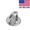 Stainless Steel Round Pad Eye Plate 3/16'', 1/4'', 5/16'' Marine Boat Wire Cable