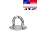 Stainless Steel Round Pad Eye Plate 3/16'', 1/4'', 5/16'' Marine Boat Wire Cable