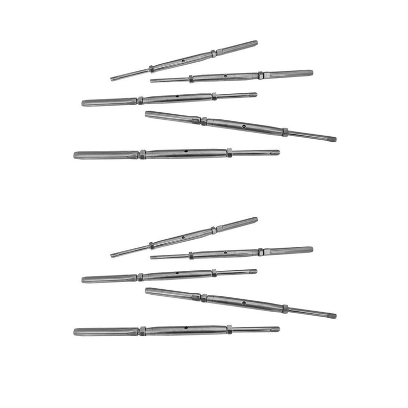 5/16'' Stainless Steel T316 Threaded Rod Swage Stud For 1/4'' Cable Raling