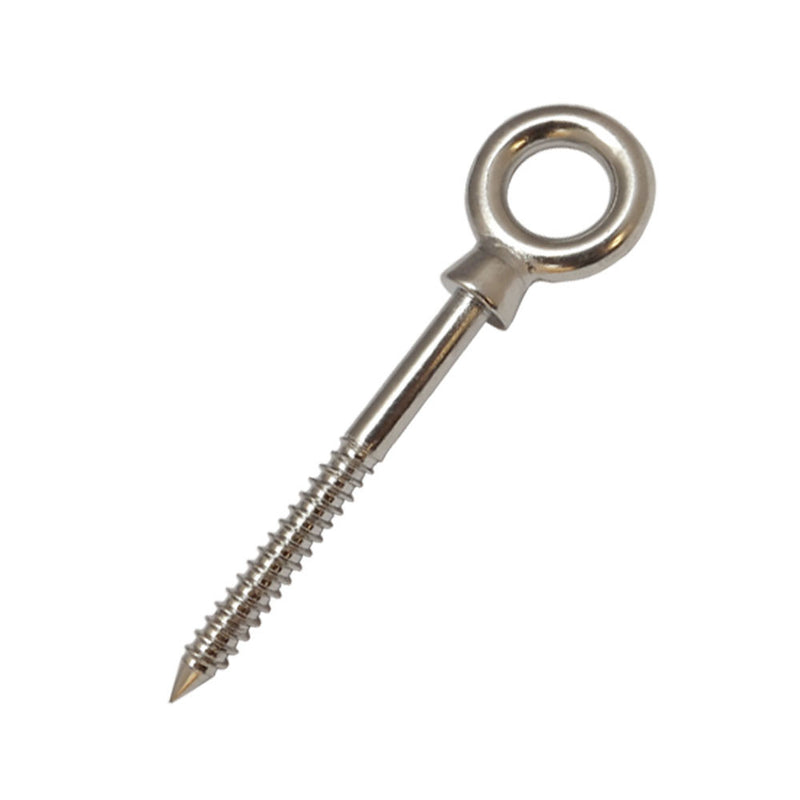 Stainless Steel Screw Lag Eye Bolt Size 1/4", 5/16", 3/8", 1/2"