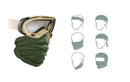 Tactical Hunting Moisture Wicking Head Neck Balaclava Multi Wrap