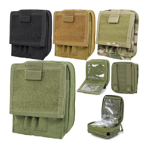 Molle Tactical MAP Pouch ID Admin Chart Case Atlas Clear Cover Carrier Pouch