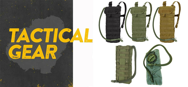 Tactical MOLLE PALS Hydration Pack Carrier w/ 2.5 Liter Water Bladder