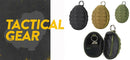 Tactical Grenade Multi Purpose Zipper Keychain Tool Pocket Pouch