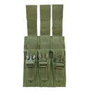 Condor MOLLE Triple Airsoft MP5 Magazine Mag Pouch .22 or 9mm Mag Ammo Flap PAL
