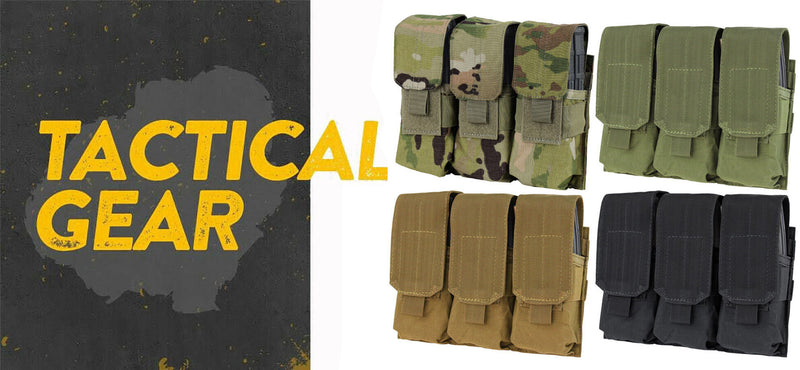 Tactical MOLLE PALS Triple .223 5.56 Mag Clip Magazine Pouch Holder