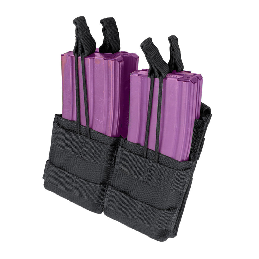 MOLLE PALS Double Stacker Open Top Bungee Magazine Mag Pouch