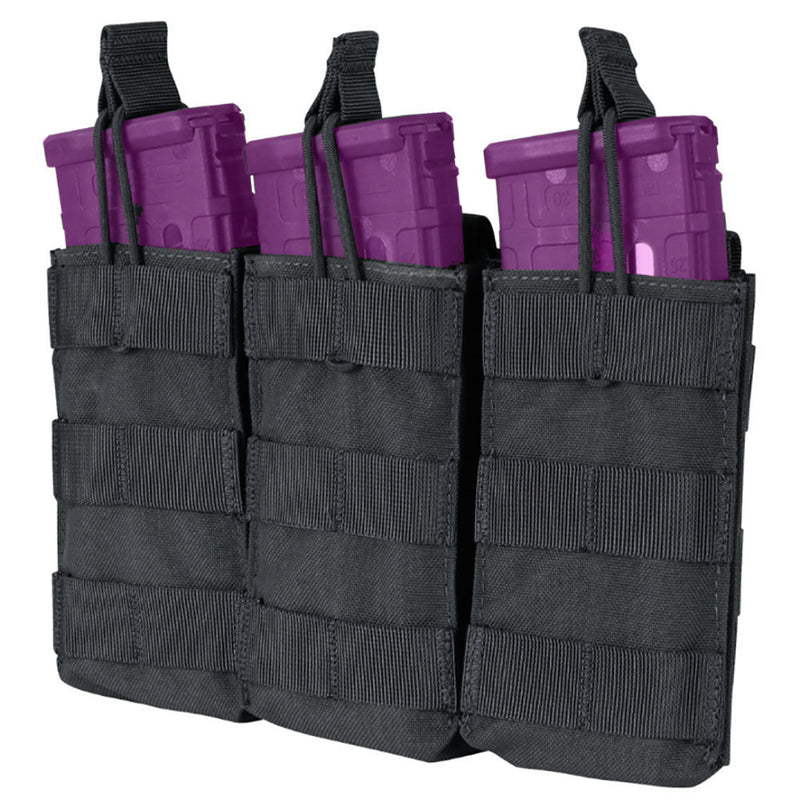 MOLLE PALS Modular Tactical Open Top Triple Magazine Mag Pouch