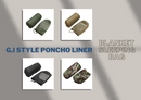86"L x 58"W G.I Style Poncho Liner Blanket Sleeping Bag Liner Rip-Stop Nylon