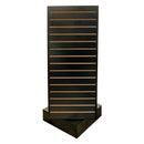 20'' x 20'' x 54'' Revolving Slatwall Floor Display Rotating Cube Tower 4 Sided