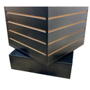 20'' x 20'' x 54'' Revolving Slatwall Floor Display Rotating Cube Tower 4 Sided