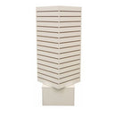 20'' x 20'' x 54'' Revolving Slatwall Floor Display Rotating Cube Tower 4 Sided