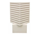 20'' x 20'' x 54'' Revolving Slatwall Floor Display Rotating Cube Tower 4 Sided