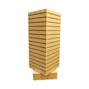 20'' x 20'' x 54'' Revolving Slatwall Floor Display Rotating Cube Tower 4 Sided