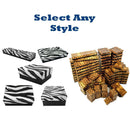 Animal Print Cotton Filled Gift Boxes Jewelry Cardboard Box Jewelry Box