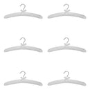 Pack 6 Satin Padded Clothes Hangers Dress Lingerie Bridal BLACK,WHITE,PINK,IVORY