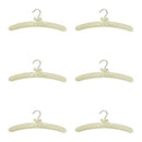 Pack 6 Satin Padded Clothes Hangers Dress Lingerie Bridal BLACK,WHITE,PINK,IVORY