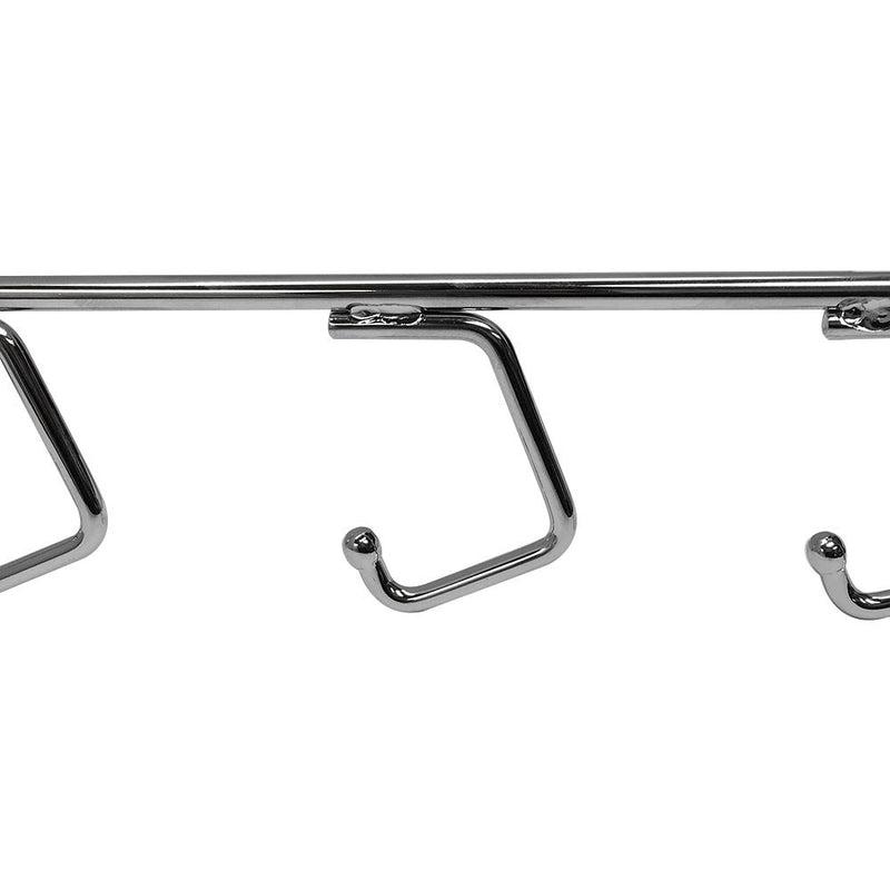 Chrome Pegboard 5-Hook , 6-Ball Waterfall Bracket Fixture Display Hook