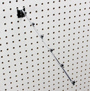 Chrome Pegboard 5-Hook , 6-Ball Waterfall Bracket Fixture Display Hook