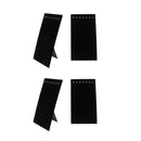 7-1/2"W x 14"H Black Velvet 7 Hook Easel Stand Necklace Chain Jewelry Display