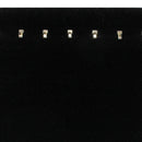 7-1/2"W x 14"H Black Velvet 7 Hook Easel Stand Necklace Chain Jewelry Display