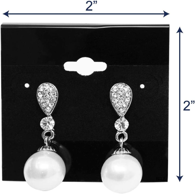 Earring Display Hang Flocked Cards 2"x2" Jewelry Hanging Card