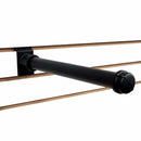 3" 6" 12" Black Slatwall Pipe Straight Faceout Hook Shelf Support - Pack of 6