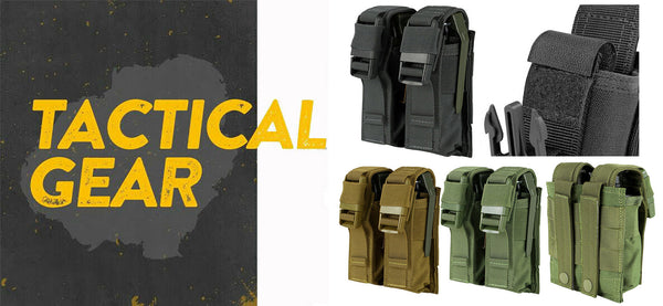 Molle Tactical PALS Double Flash Bang  Pouch Magazine Mag Flap Buckle