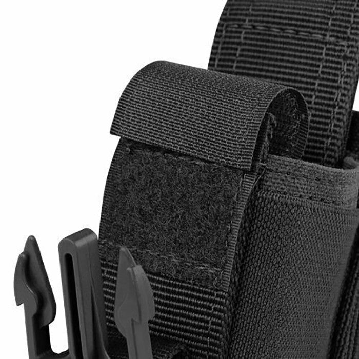 Molle Tactical PALS Double Flash Bang  Pouch Magazine Mag Flap Buckle