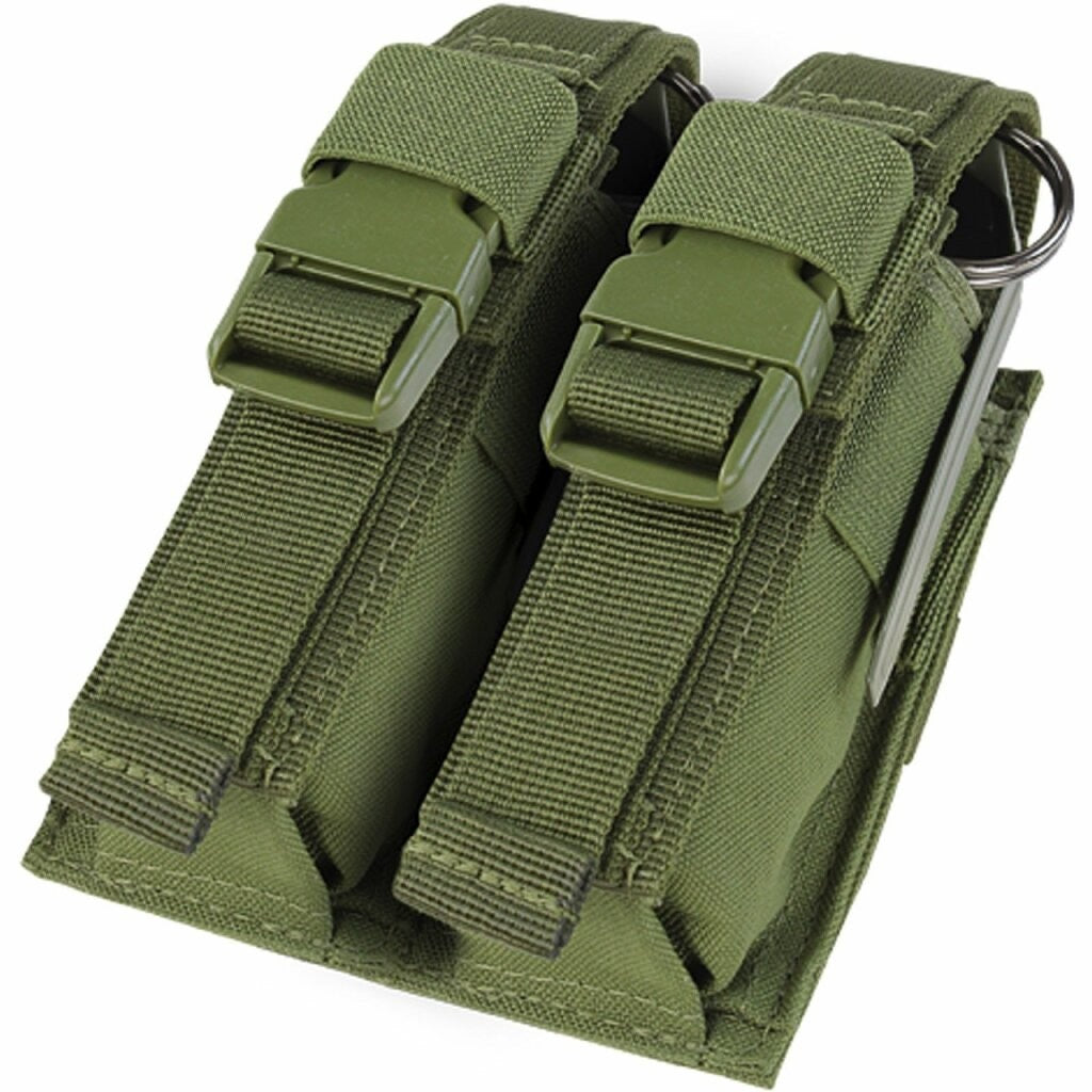 Molle Tactical PALS Double Flash Bang  Pouch Magazine Mag Flap Buckle