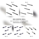 5 Pc Set HSS Center Drill 60 Degree Combined Countersink Bits Drilling(#1 to #6)