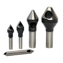 HSS Zero Flute Countersink & Deburring Tool 5 Pc. Set (60-82-90 Degree)
