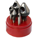 HSS Zero Flute Countersink & Deburring Tool 5 Pc. Set (60-82-90 Degree)