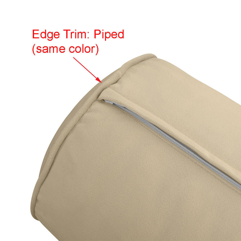 STYLE V5 Twin Velvet Pipe Trim Indoor Daybed Mattress Pillow |COVER ONLY| AD368
