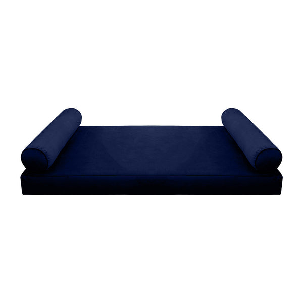 STYLE V5 Twin Velvet Pipe Trim Indoor Daybed Mattress Pillow |COVER ONLY| AD373