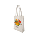 12"L x 15"H Reusable Canvas Grocery Bag Shopping Roses Tote Bag Flower Carrier
