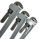 3 Pc Aluminum Pipe Wrench Set 14'' 18'' 24'' Adjustable Plumbing Wrench Set