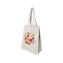 15''L x 19''H Reusable Canvas Grocery Bag Shopping Mushrooms Tote Bag Carrier