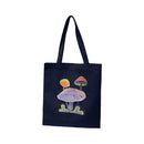 14-1/2"L x 15-1/2"H Reusable Canvas Grocery Bag Shopping Mushrooms Tote Bag