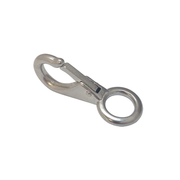 1 Pc 5/8'' Marine Stainless Steel 316 Fixed Eye Boat Snap Hook 220 LB Grade 316