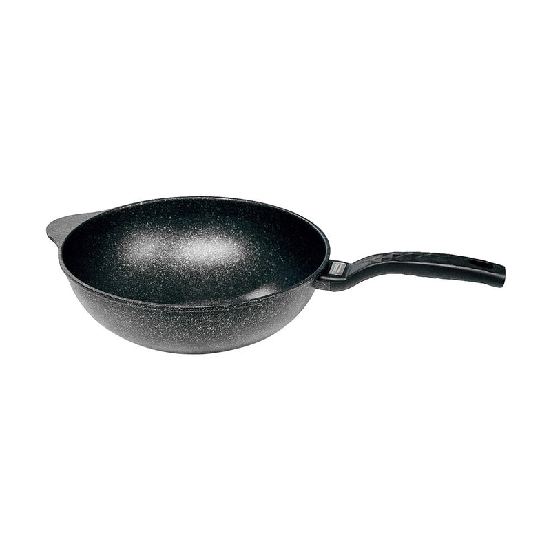 12-1/2" Marble Wok Non-Stick Cooking Frying Pan Pot 5 Layer Marble Wok Cookware